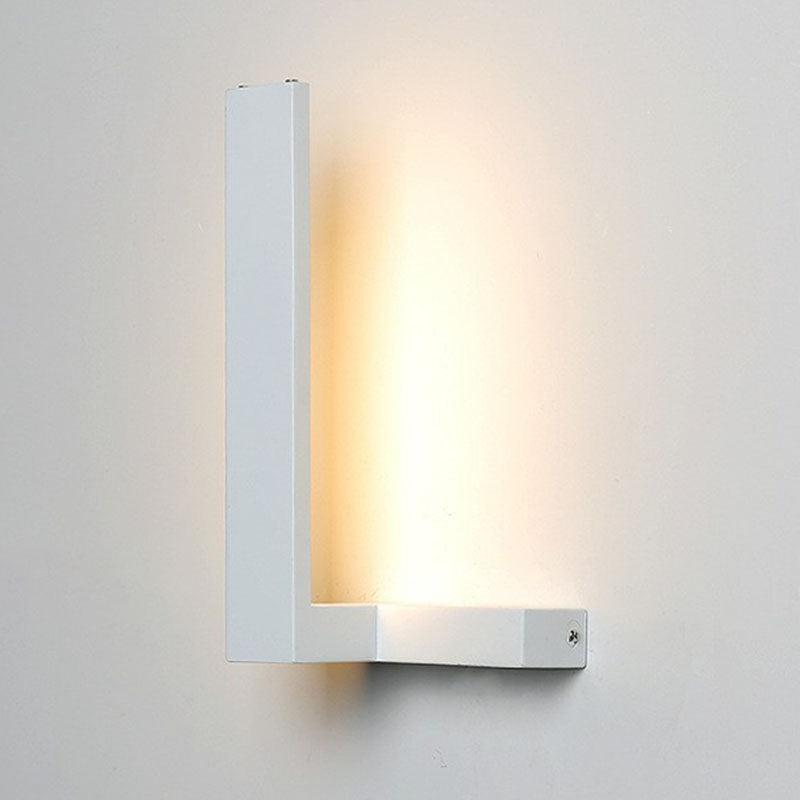 Modern L-Shaped Led Wall Sconce For Living Rooms - Acrylic Simplicity