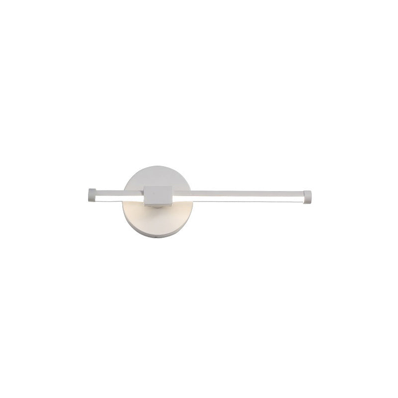 Sleek Led Wall Sconce Light For Living Room - Simplicity Stick Design White / Natural A