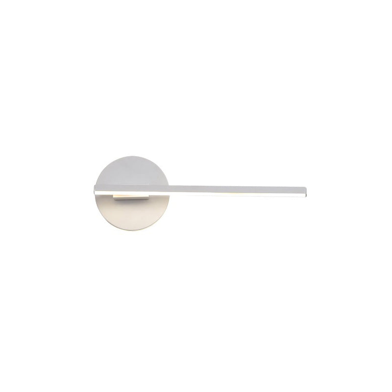 Sleek Led Wall Sconce Light For Living Room - Simplicity Stick Design White / Natural B