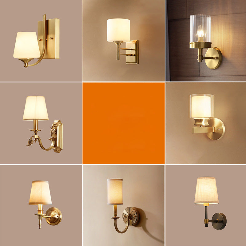 Gold Minimalist Candlestick Wall Sconce For Entryway