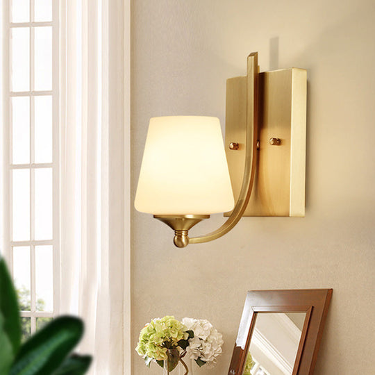 Gold Minimalist Candlestick Wall Sconce For Entryway / B