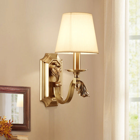 Gold Minimalist Candlestick Wall Sconce For Entryway / C
