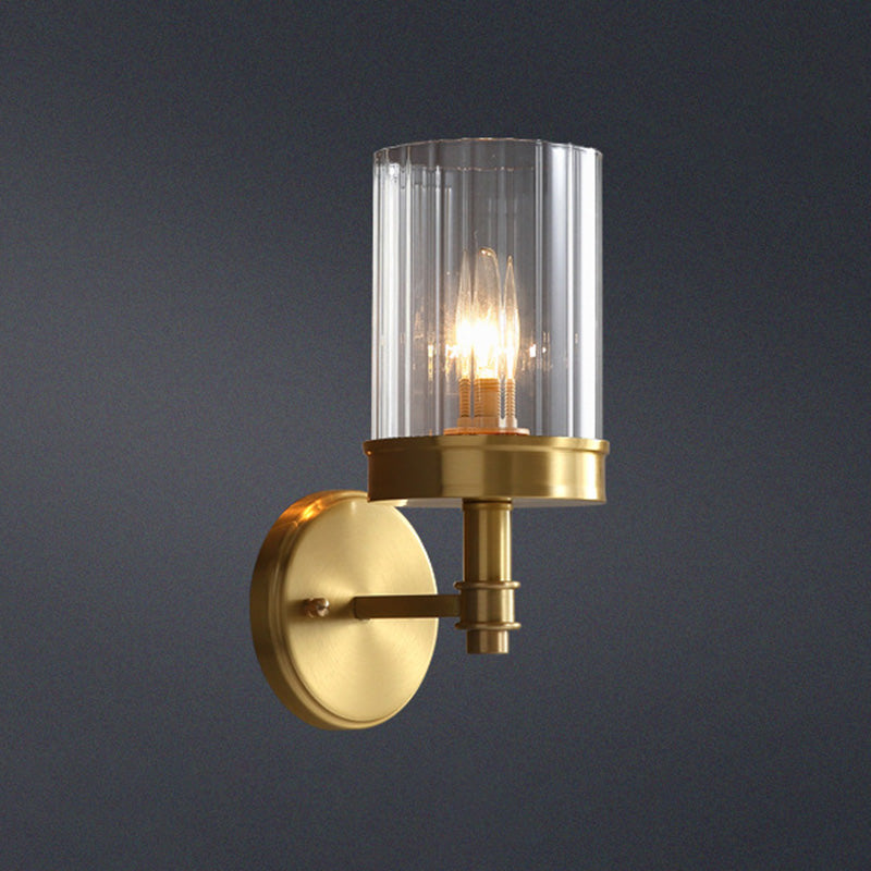 Gold Minimalist Candlestick Wall Sconce For Entryway