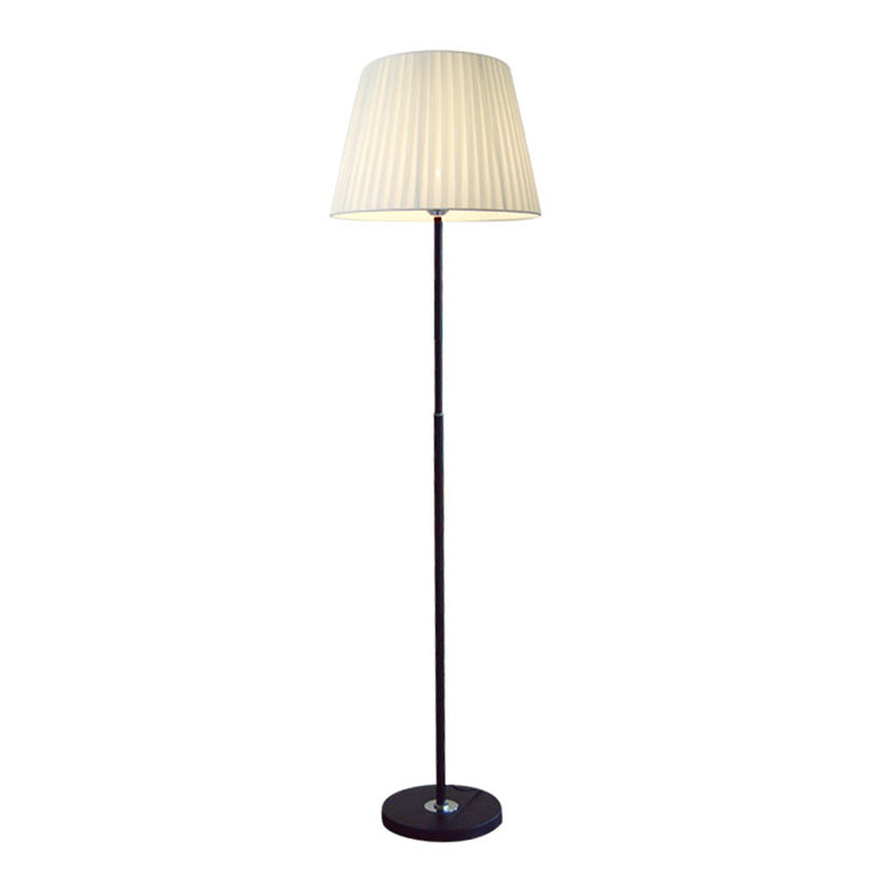 Minimalist Empire Shade Floor Lamp - Modern Fabric Standing Light For Living Room