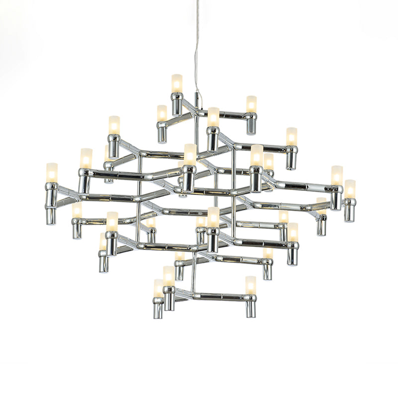 Nordic Metal Multi-Layer Chandelier Lamp - Elegant LED Hanging Light for Living Room