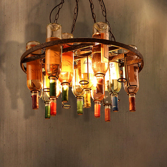 Rustic Metal Pendant Lighting Kit - Industrial Style Hang Lights for Dining Room - 1/2/3 Light Options - Round/Square/Rectangle Shapes