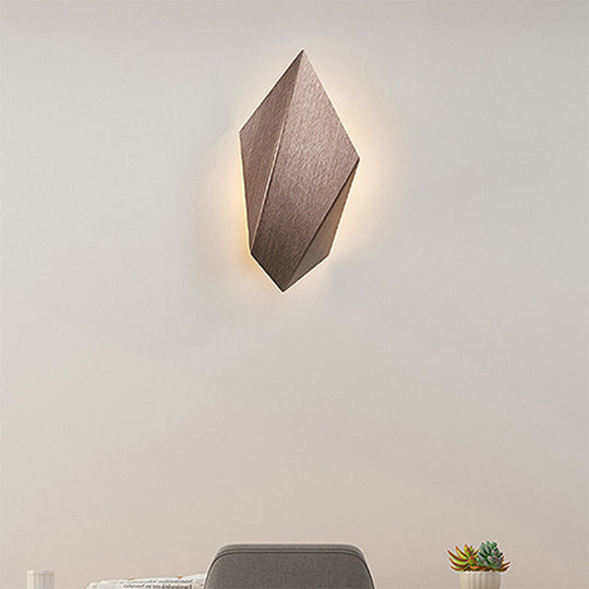Postmodern Metal Geometric Wall Light - 1 Black/Grey/White Sconce Fixture Coffee