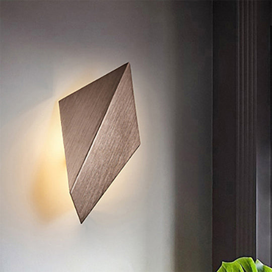 Postmodern Metal Geometric Wall Light - 1 Black/Grey/White Sconce Fixture