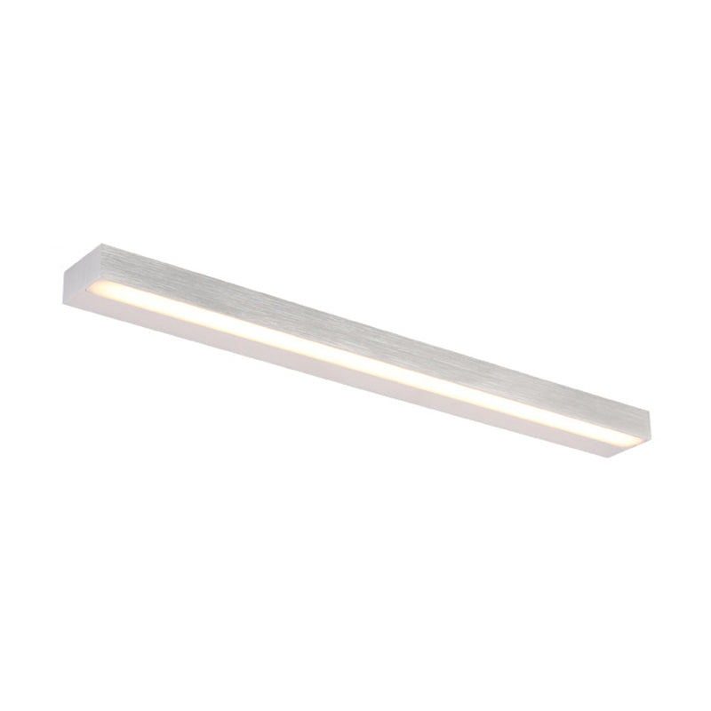 Contemporary Black/Silver Led Vanity Light In White/Warm For Linear Sconce - 16/19.5/23.5 Wide