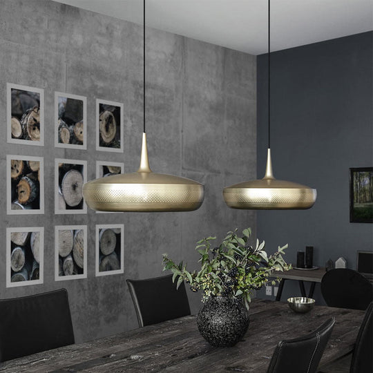 Modern Led Pendant Light: Stylish Round Design For Dining Room Suspended Lighting