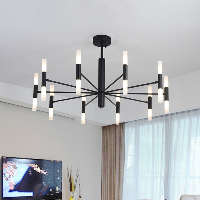 Modern Radial Led Chandelier Light For Living Room Ceiling