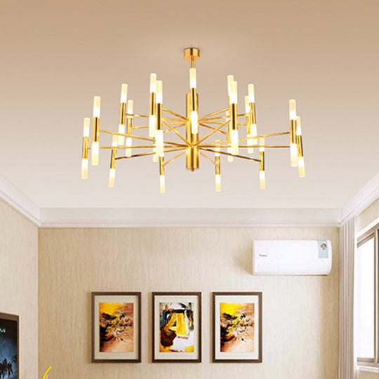 Modern Radial Led Chandelier Light For Living Room Ceiling