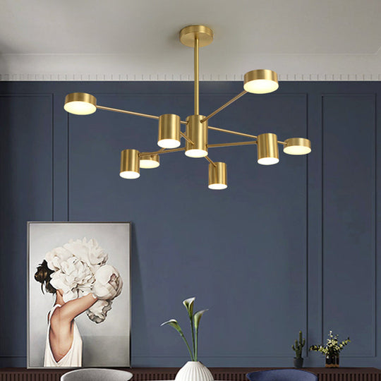 Minimalist LED Chandelier for Living Room - Starburst Pendant Light