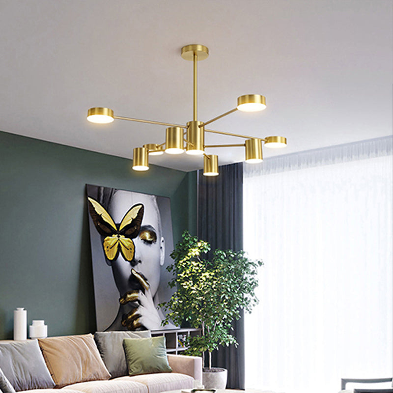 Minimalist LED Chandelier for Living Room - Starburst Pendant Light