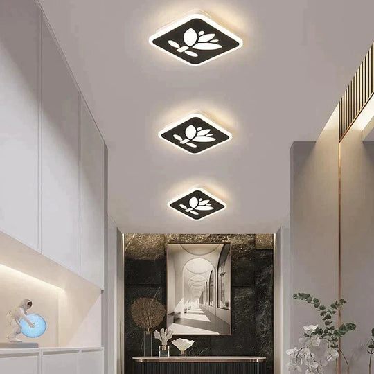 Creative Black And White Square Street Lamp Household Ceiling