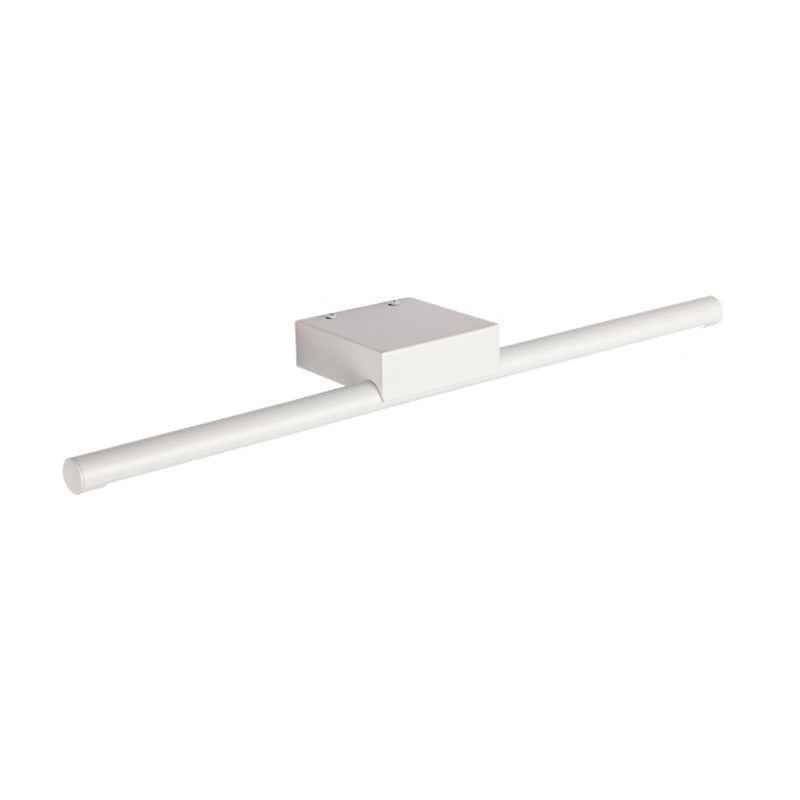 Contemporary Slim Metal Vanity Sconce Led Light Fixture - 16/19.5/23.5 Wide White/Warm Wall Mounted