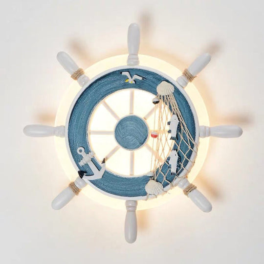 Kids Led Wall Light Fixture With White Shade For Kindergarten And Play Areas