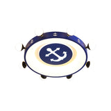 Modern Led Flush Mount Ceiling Light For Children’s Room - Circle Shape