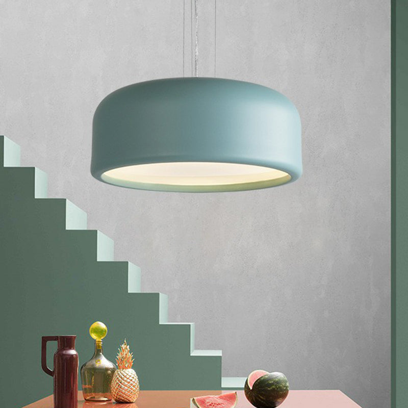 Minimalistic Single Hanging Pendant Light - Round Shade Acrylic Ceiling For Living Room