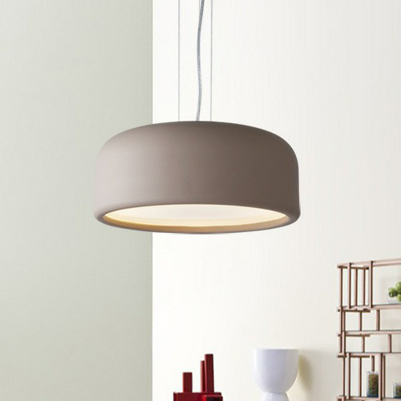 Minimalistic Single Hanging Pendant Light - Round Shade Acrylic Ceiling For Living Room Coffee /
