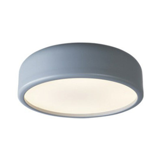 Minimalistic Single Hanging Pendant Light - Round Shade Acrylic Ceiling For Living Room Grey / Small