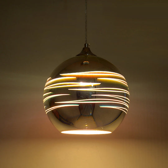 Contemporary Black Glass Pendant Light: Geometrical 3D Firework Design, Single-Bulb Suspension for Living Room