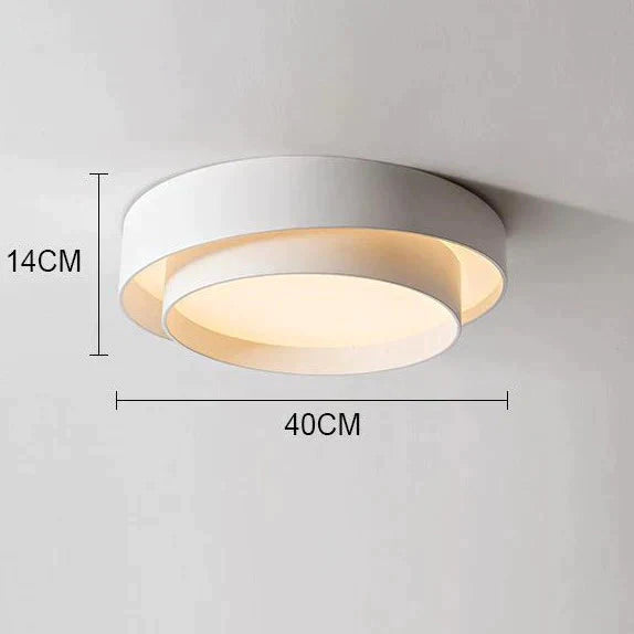 Nordic Modern Round White Ceiling Lamp 40Cm White Light /