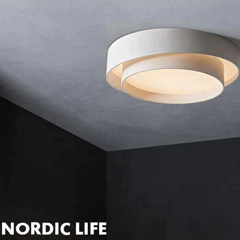 Nordic Modern Round White Ceiling Lamp