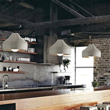 Modern Single Pendant Light With Geometric Shade Ideal For Dining Rooms Grey / Trapezoid