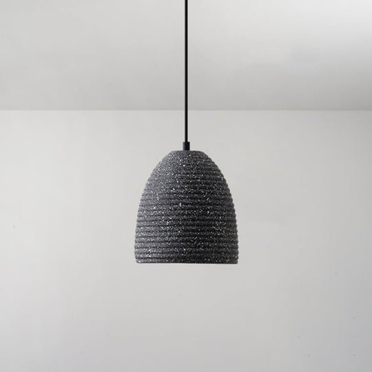 Modern Single Pendant Light With Geometric Shade Ideal For Dining Rooms Black / Cone