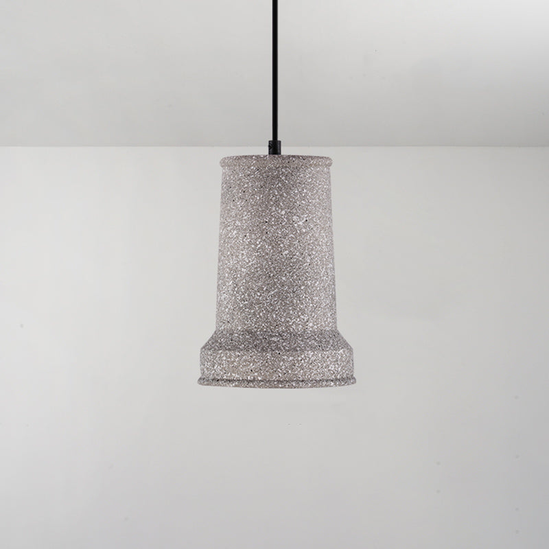 Modern Single Pendant Light With Geometric Shade Ideal For Dining Rooms Grey / Barn