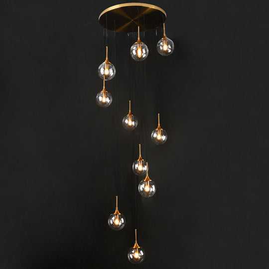 Spiral Ball Nordic Hanging Pendant Light for Staircase