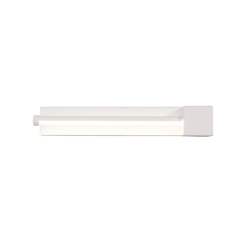 Adjustable Acrylic Linear Wall Sconce Led Light Fixture - Black/White Warm/White