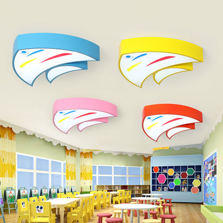 Tropical Fish Led Flush Mount Lighting For Kids Kindergarten: A Bright And Fun Addition!