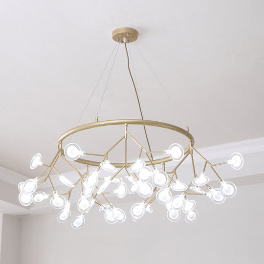 Modern Sputnik Firefly Chandelier - Minimalist Acrylic LED Pendant Light for Living Room