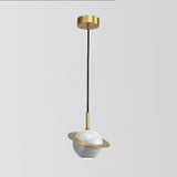 Minimalist Marble Pendant Light For Dining Rooms - Elegant Ceiling Fixture With Shaded Design White