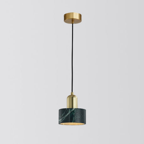 Minimalist Marble Pendant Light For Dining Rooms - Elegant Ceiling Fixture With Shaded Design Green