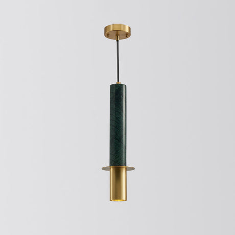 Minimalist Marble Pendant Light For Dining Rooms - Elegant Ceiling Fixture With Shaded Design Green