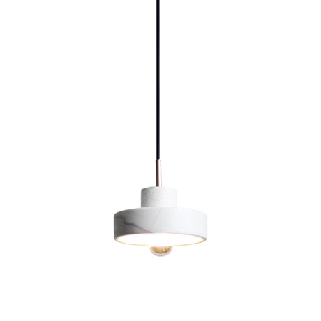 Minimalistic Stone Pendant Ceiling Light - White