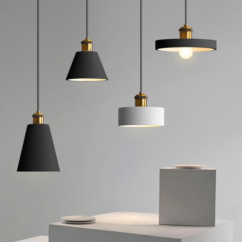 Modern Geometric Pendant Light - Stylish Resin-Cement Suspension Fixture For Dining Room