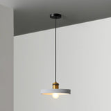 Modern Geometric Pendant Light - Stylish Resin-Cement Suspension Fixture For Dining Room Grey /