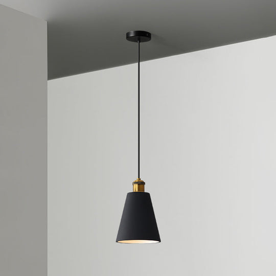 Minimalist Geometric Pendant Light - Single Resin-Cement Dining Room Suspension Fixture