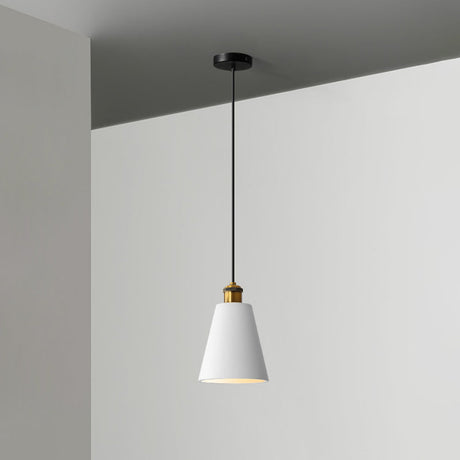 Modern Geometric Pendant Light - Stylish Resin-Cement Suspension Fixture For Dining Room White /