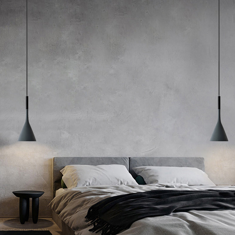 Modern Resin Geometric Hanging Lamp With 1 Bulb - Bedroom Ceiling Lighting