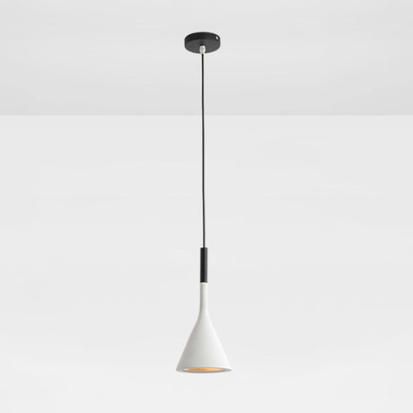 Modern Resin Geometric Hanging Lamp With 1 Bulb - Bedroom Ceiling Lighting White