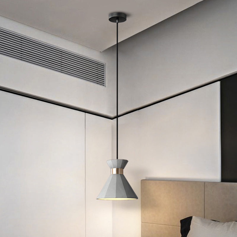 Nordic Castle Mermaid Pendant Light - Single-Bulb Cement Suspension Fixture for Bedrooms