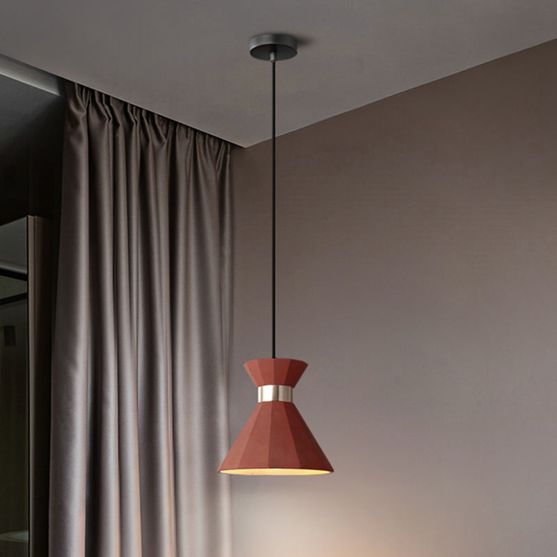 Nordic Castle Mermaid Pendant Light - Single-Bulb Suspension Fixture For Bedrooms