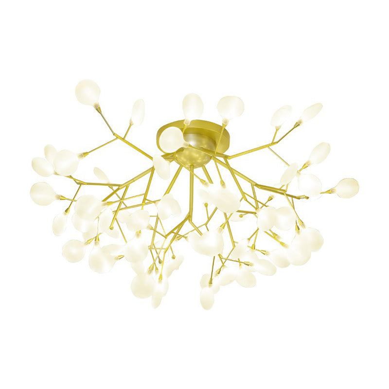 Sleek Led Branch Ceiling Chandelier For Modern Living Rooms