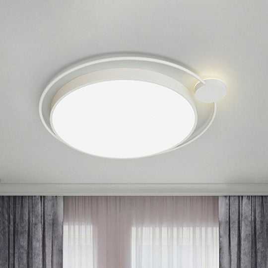 Led Flush Mount Ceiling Light With Acrylic Simplicity White / 16.5 Third Gear