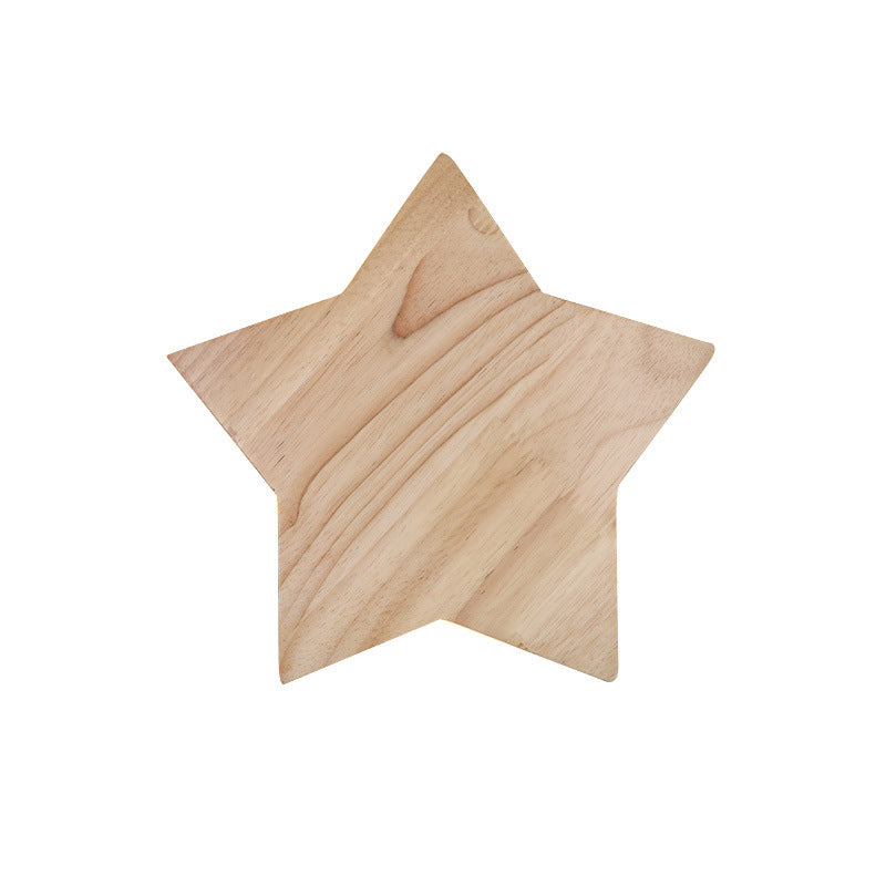 Modern Wood Star Led Wall Sconce - Stylish Contemporary Living Room Lighting